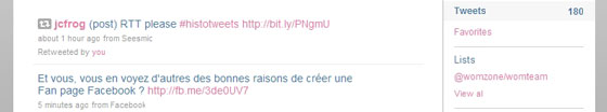 Format d'affichage d'un Retweet sur Twitter