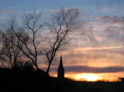 Couché de soleil sur Québec