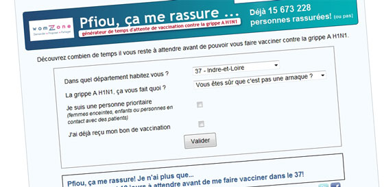 Générateur de temps d'attente avant de se faire vacciner contre la grippe A H1N1