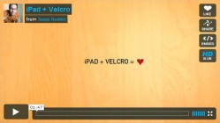 ipad + velcro = love